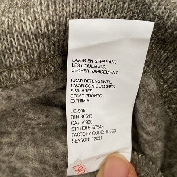 Van Heusen Flex Fleece 1/4 Zip Men's Pullover In Bungee Cord Gray Green Size S - Picture 8 of 11